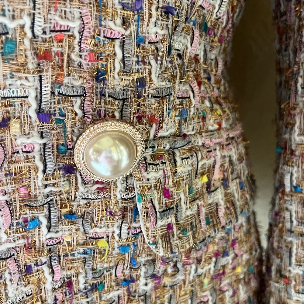 Colorful tweed blazer - Picture 4 of 12